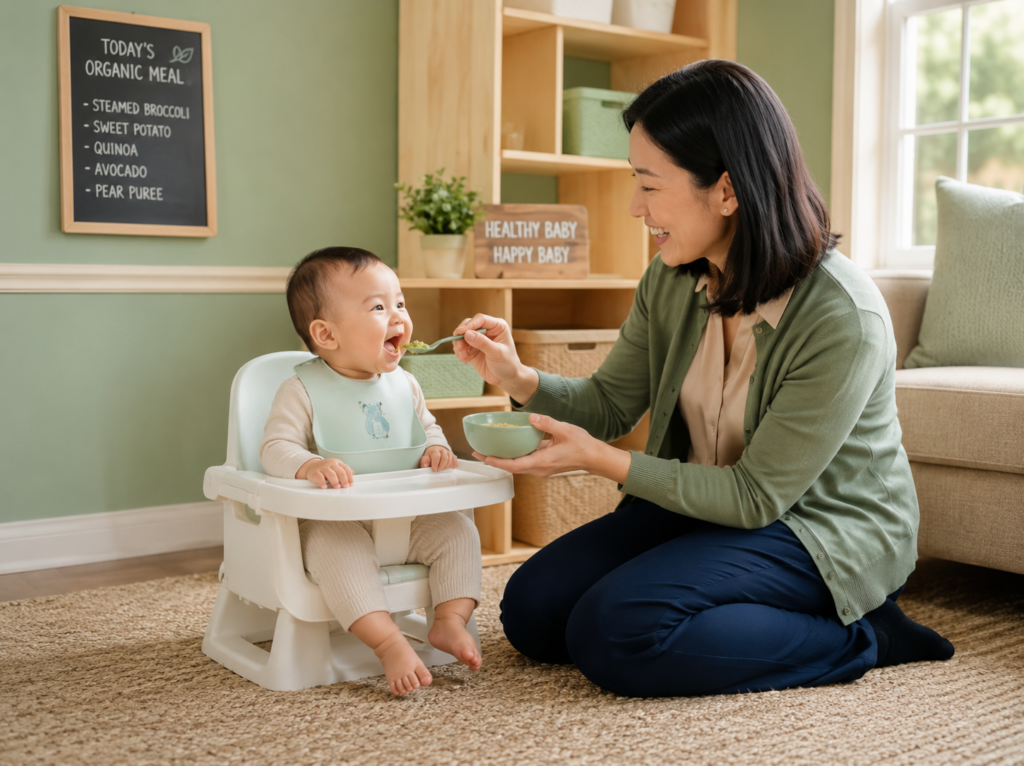 organic meal to baby