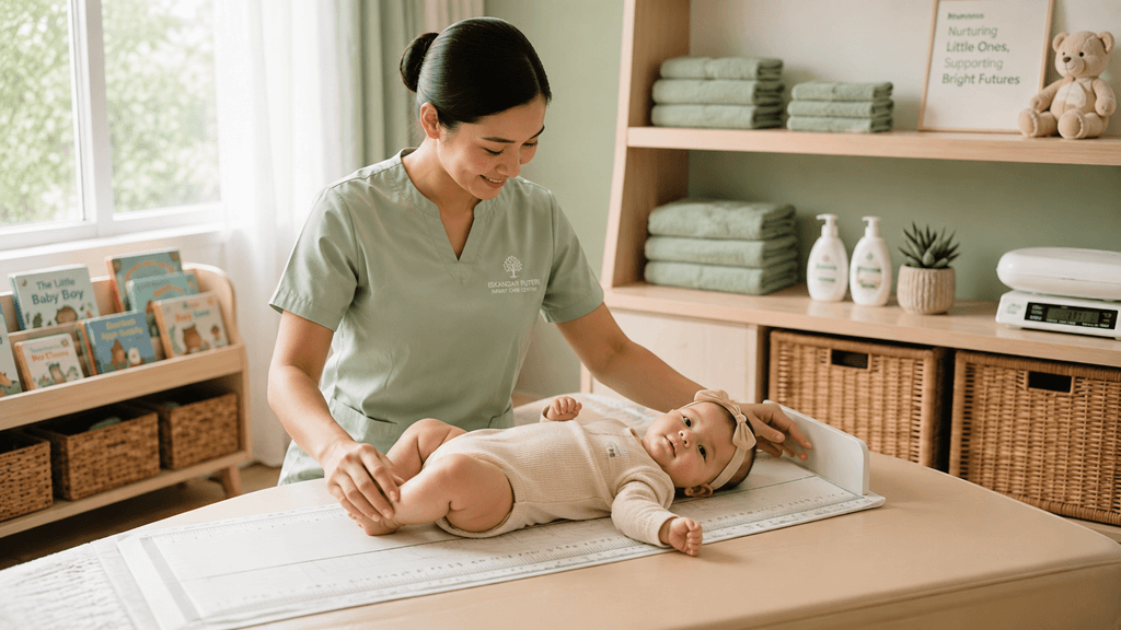 Infant growth tracking and WHO standard development monitoring at Bright Horizon in Iskandar Puteri